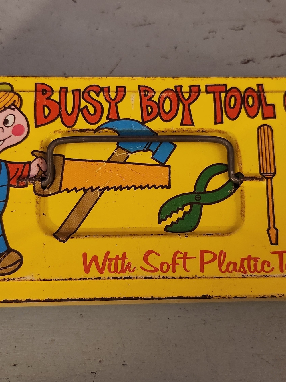 1960s Vintage Busy Boy Tool Chest Toy (No Tools)
